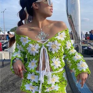 Crochet Daisy two piece set